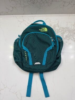 The North Face Sprout Mini Backpack Green School Travel Bag